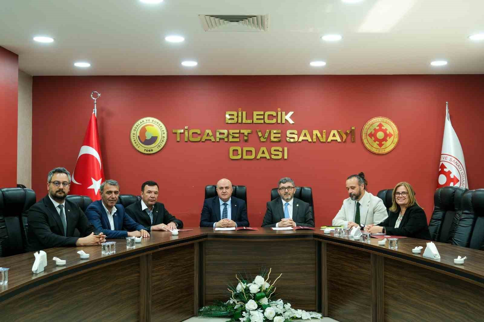 BŞEÜ ile Bilecik TSO arasında iş birliği toplantısı