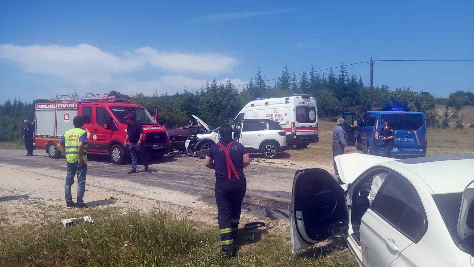 Kırklareli’nde zincirleme kaza: 1 ölü, 3 yaralı