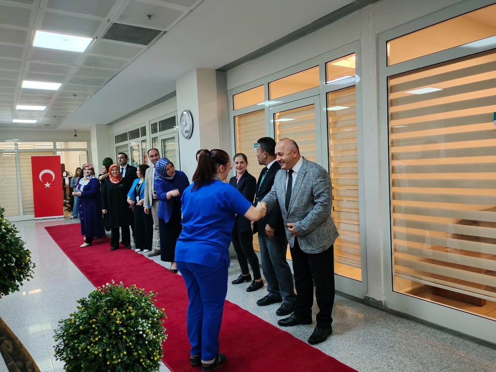 Karabük Eğitim ve Araştırma Hastanesi’nde bayramlaşma programı yapıldı