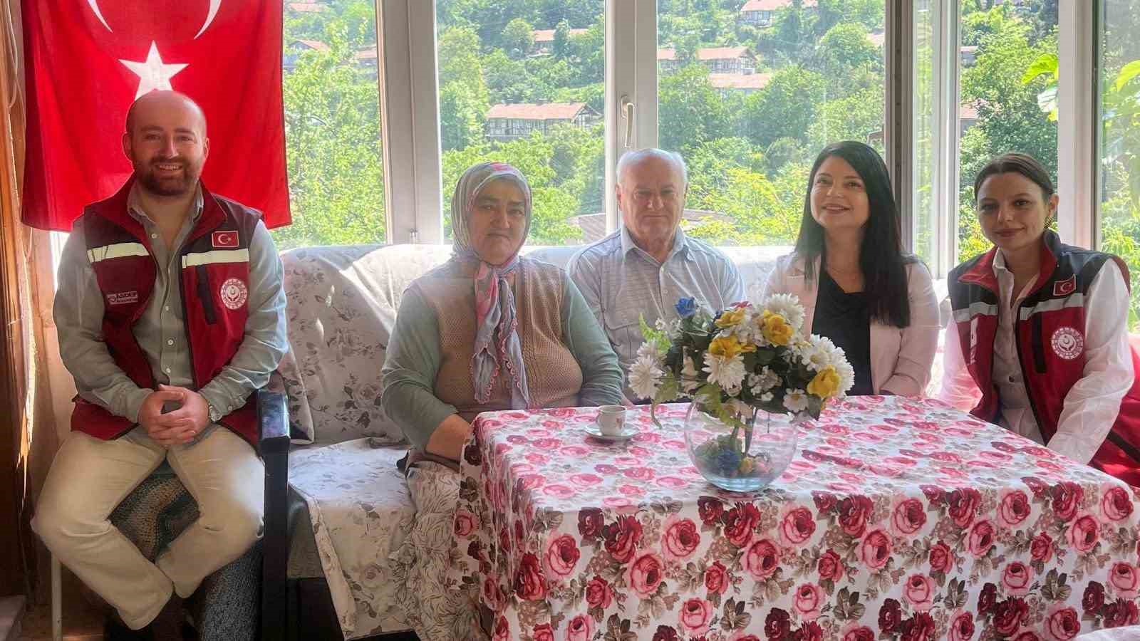 Zonguldak’ta bayramda şehit aileleri ve gaziler unutulmadı