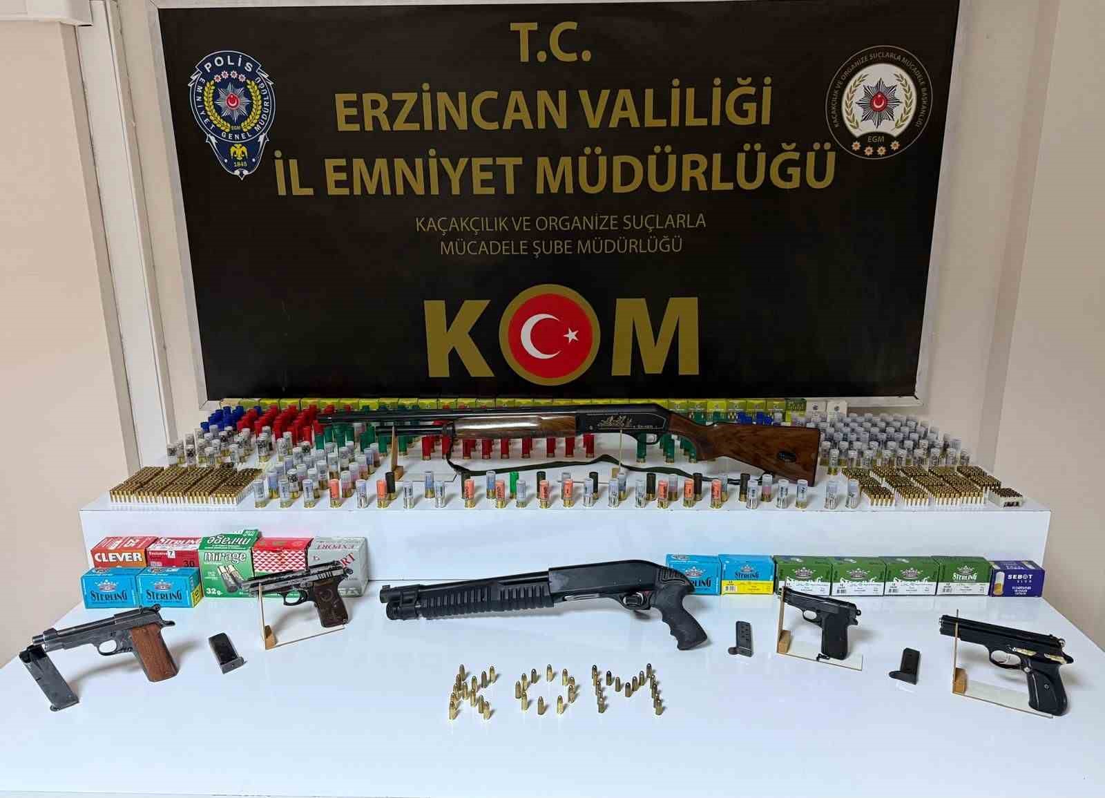 Refahiye’de silah operasyonu: 2 kişi tutuklandı