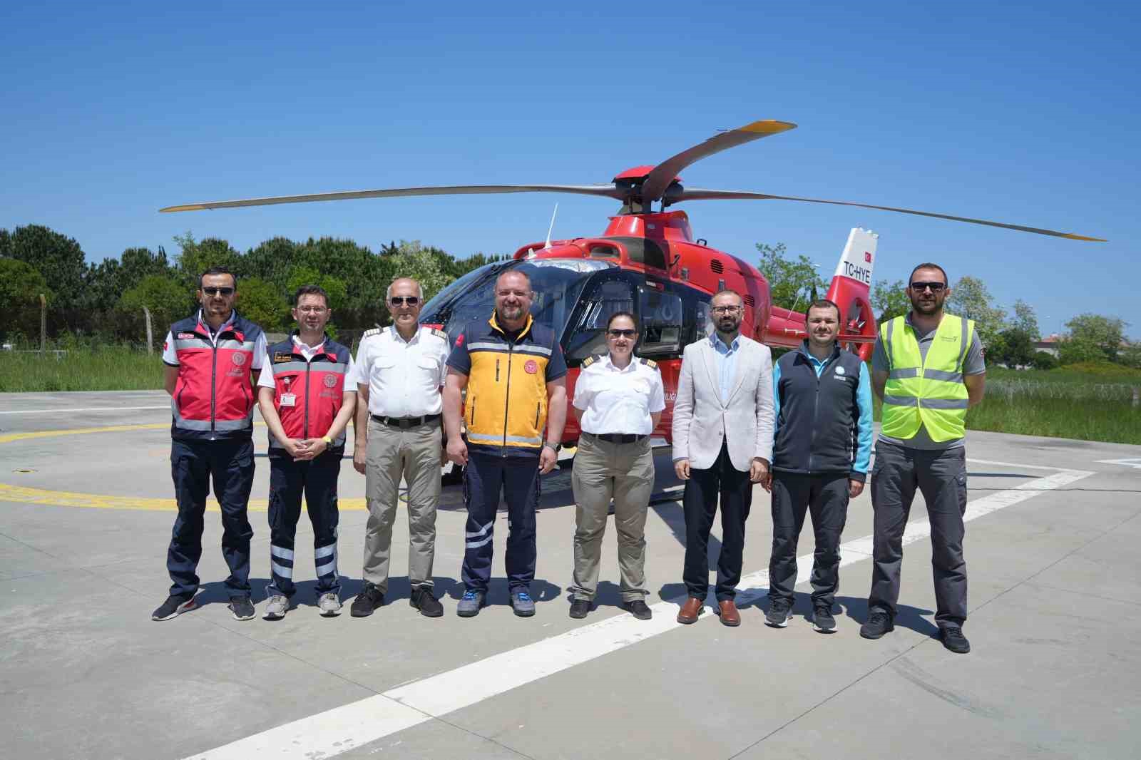 Samsun’daki ambulans helikopter 5 yılda bin 190 hastanın imdadına yetişti