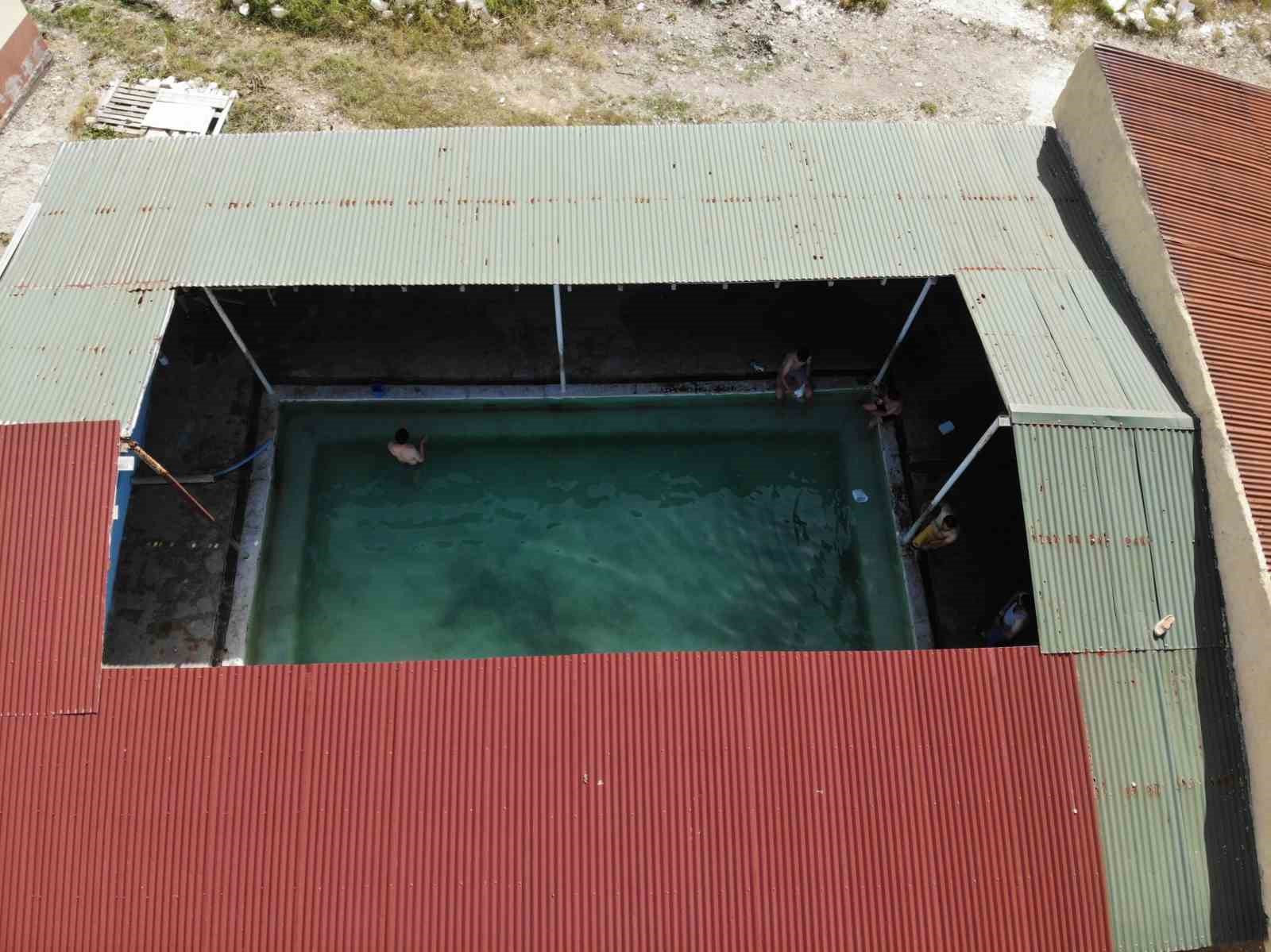 Diyadin Kaplıcaları şifalı suyuyla ziyaretçilerini ağırlıyor