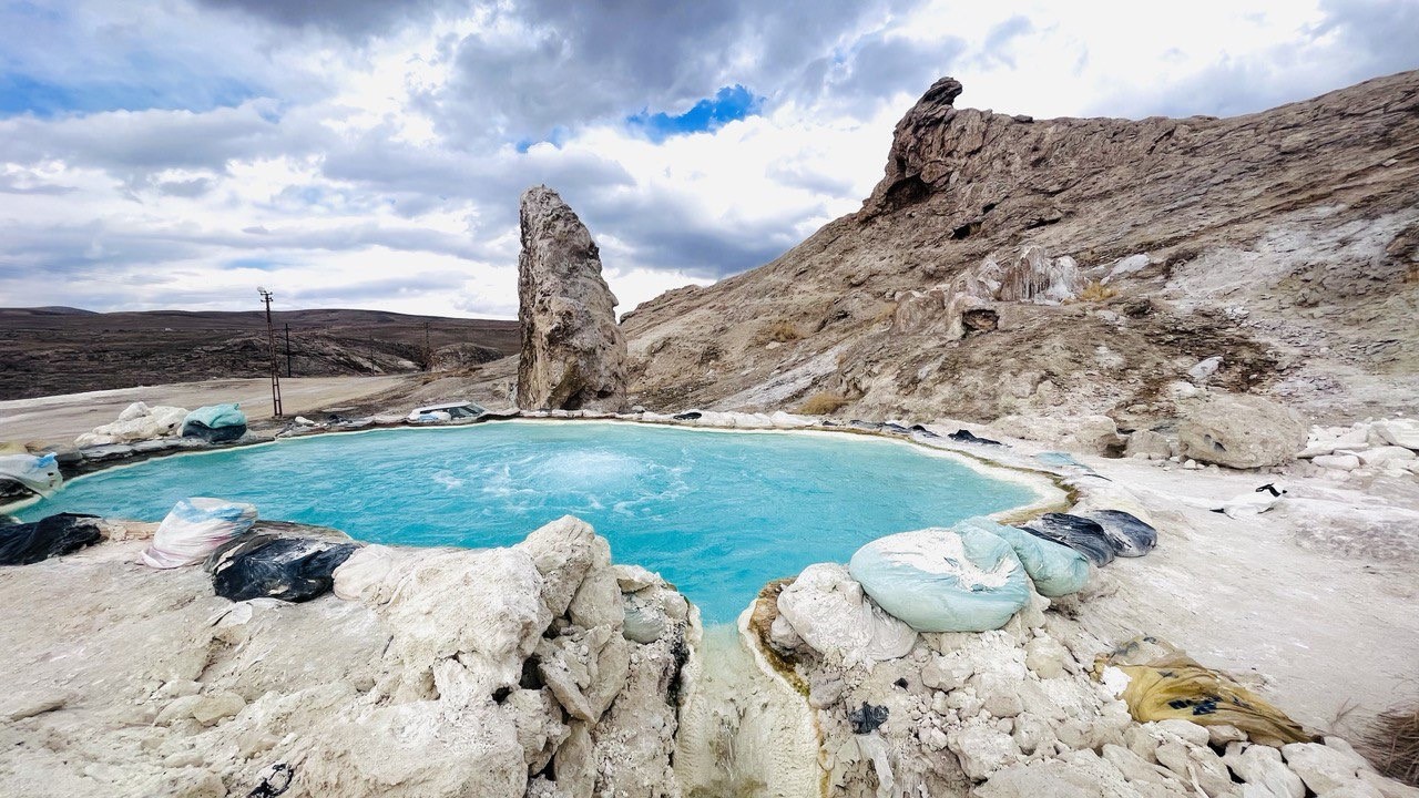 Diyadin Kaplıcaları şifalı suyuyla ziyaret&ccedil;ilerini ağırlıyor
