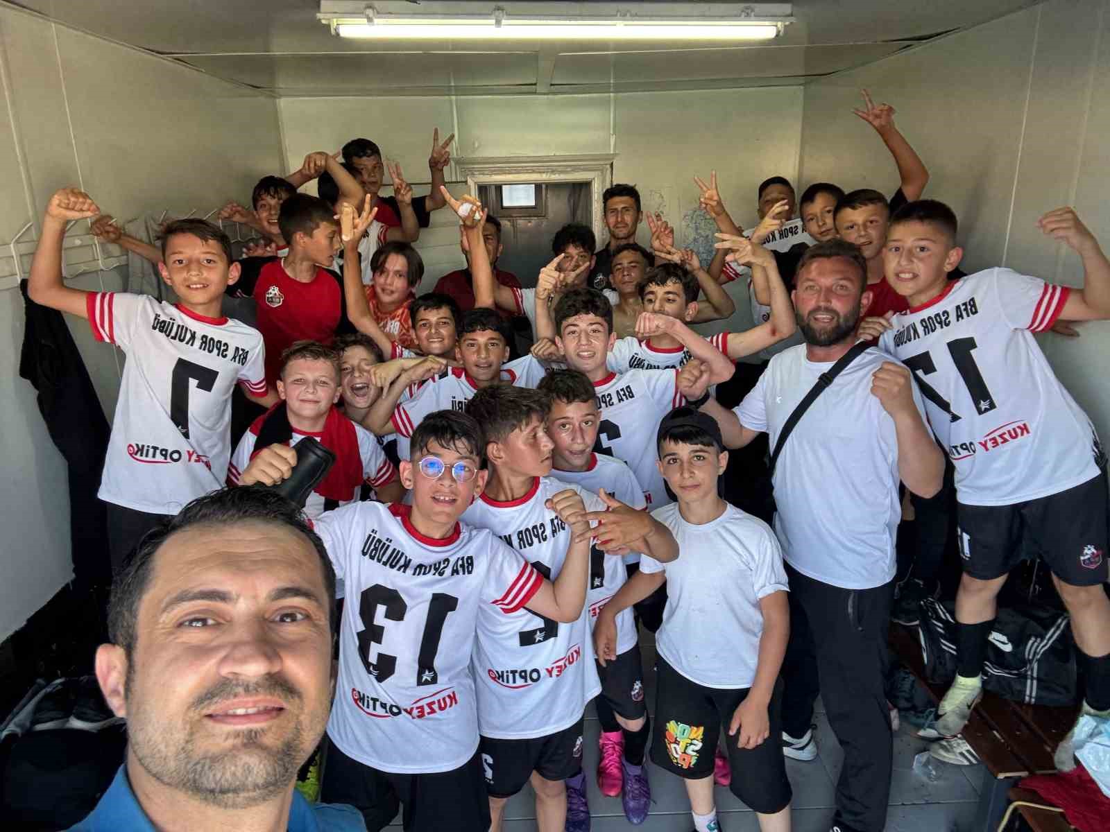 U13 gençler liginde BFA takımı sahadan galip ayrıldı