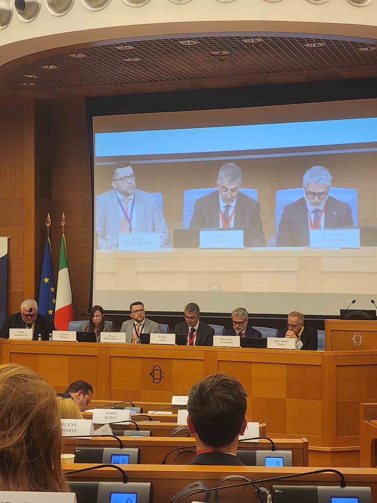 Aydın, İtalya’da AGİT bölgesinde organize suçlarla mücadeleye ilişkin parlamentolar arası konferansa katıldı