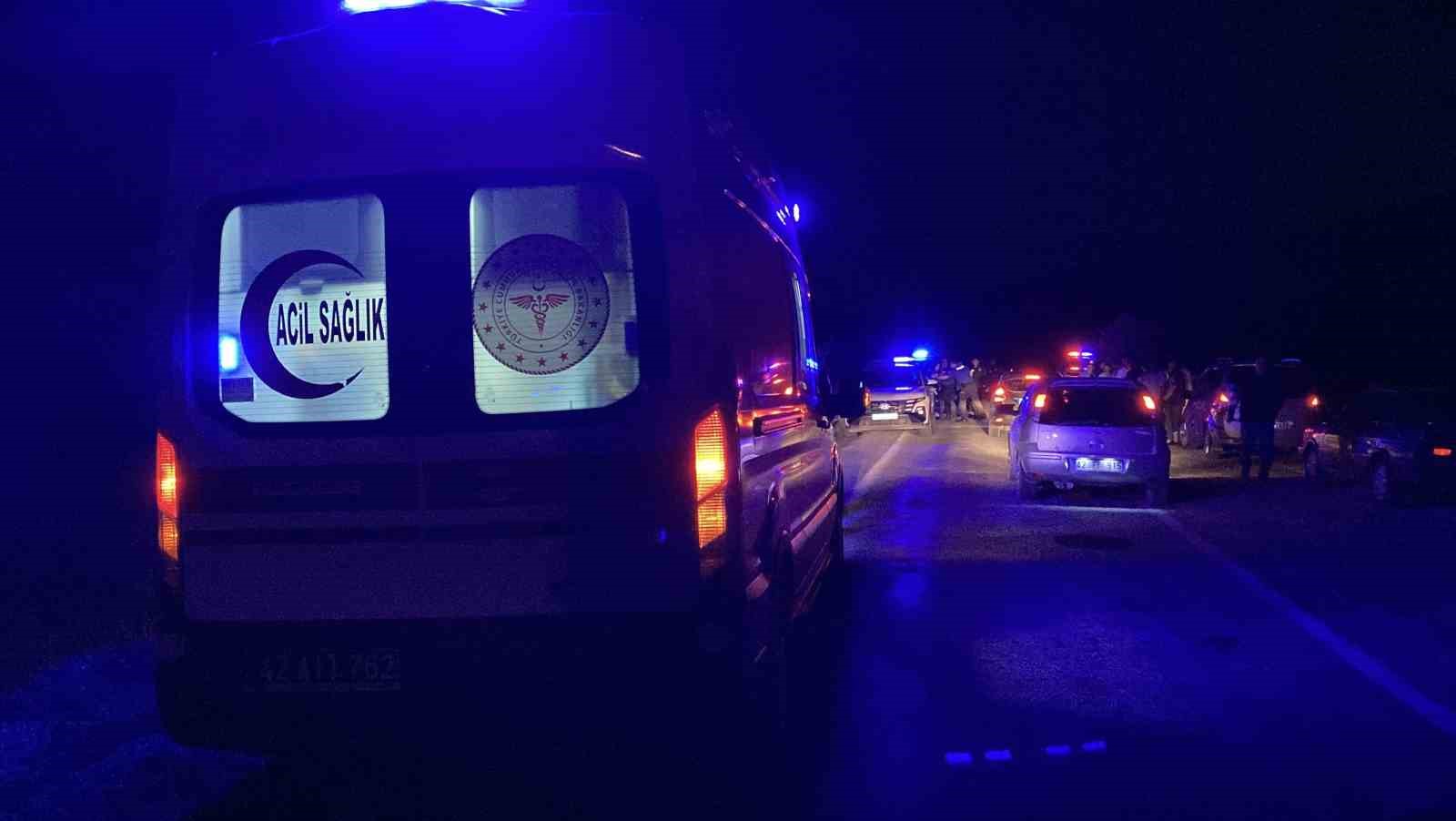 Konya’da motosiklet şarampole devrildi: 1 ölü, 1 yaralı