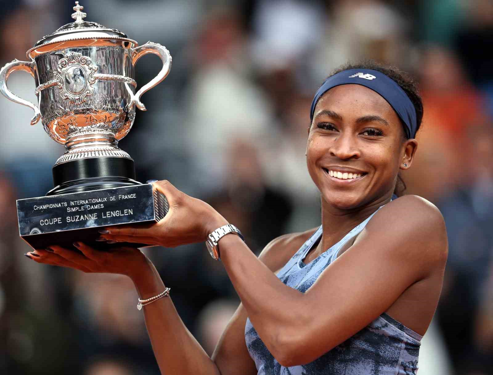 Fransa Açık tek kadınlar finalinde zafer Coco Gauff’un