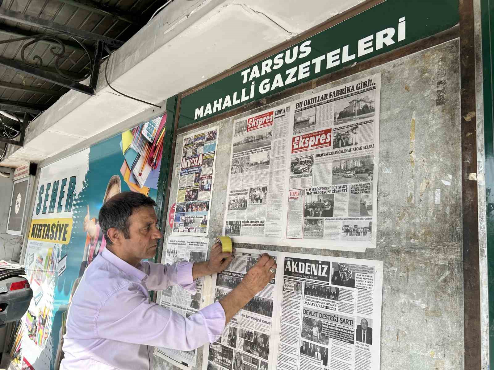 Mersin’de 48 yıllık duvar gazetesi geleneği
