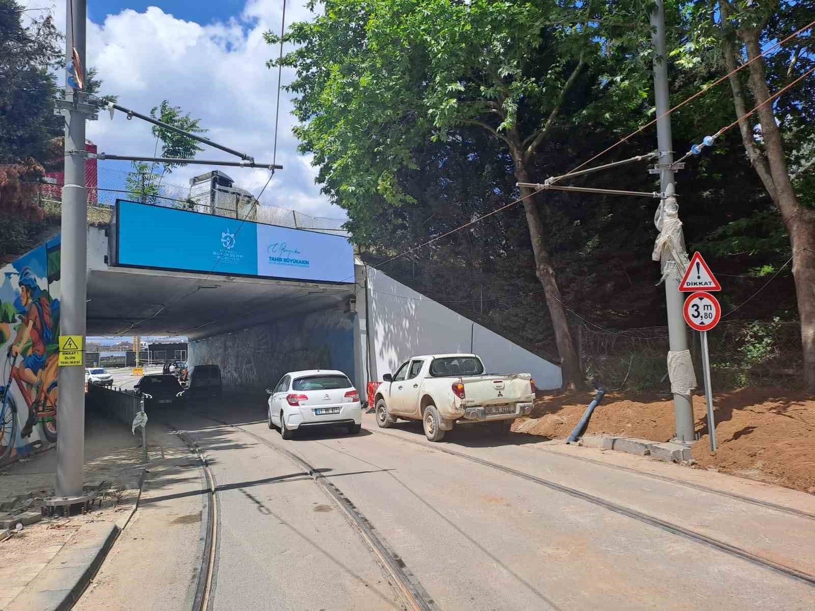 Alikahya Stadyum Tramvay Hattı’nda ilk etapta sona gelindi
