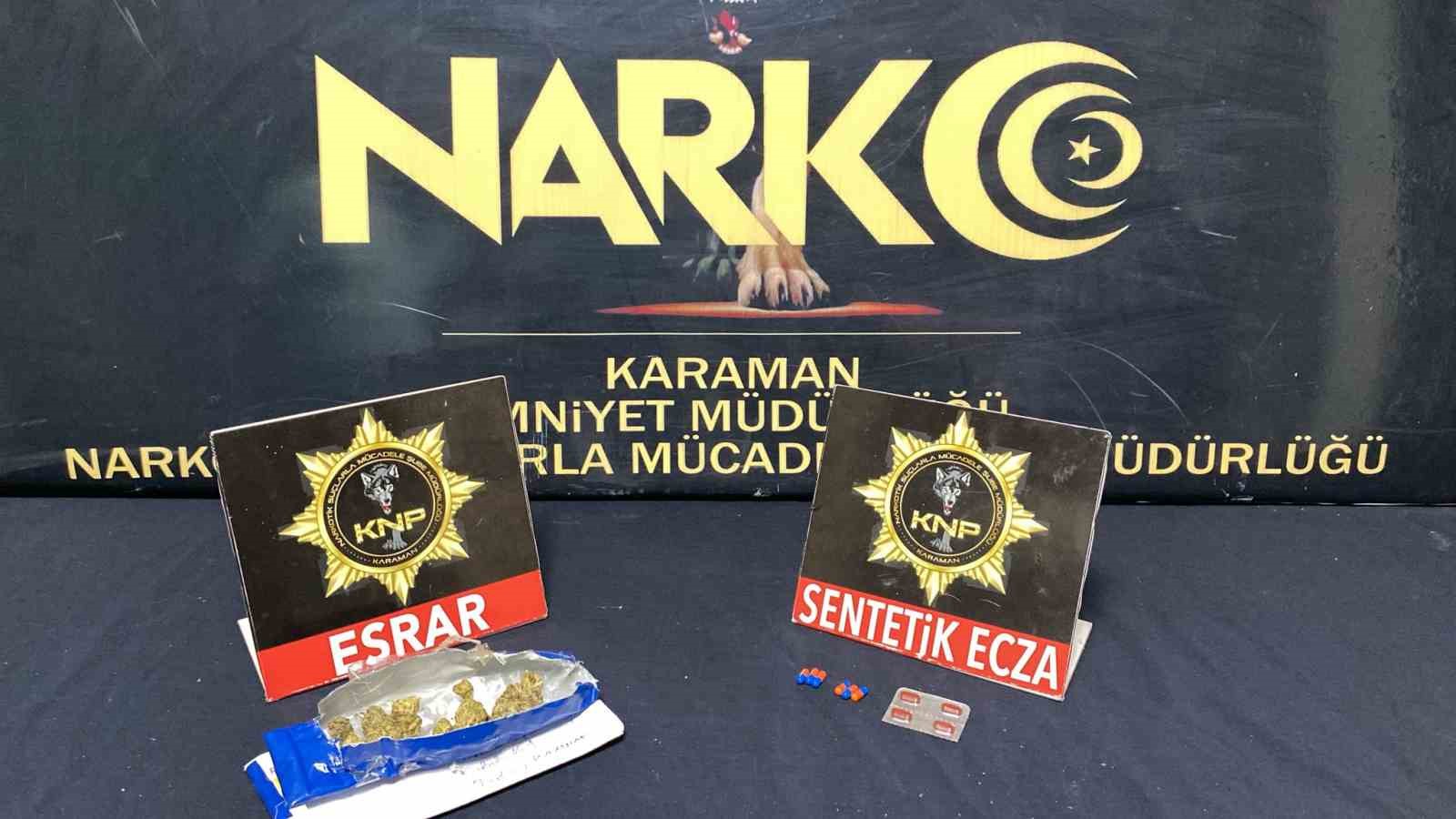 Karaman&rsquo;da ruhsatsız silahlar ile uyuşturucu ele ge&ccedil;irildi
