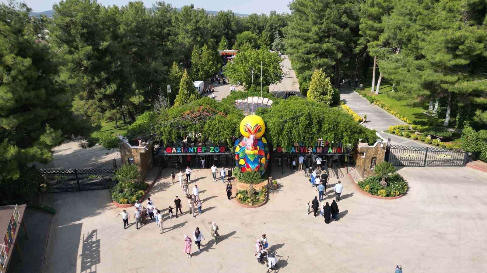 Gaziantep Doğal Yaşam Parkı bayramda ziyaretçi akınına uğradı