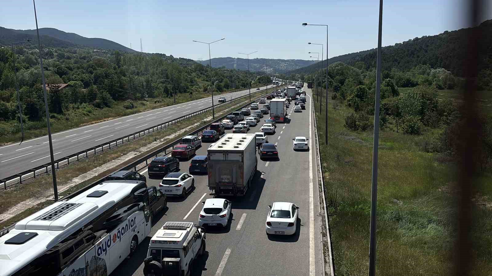 Bayram trafiği durma noktasına geldi