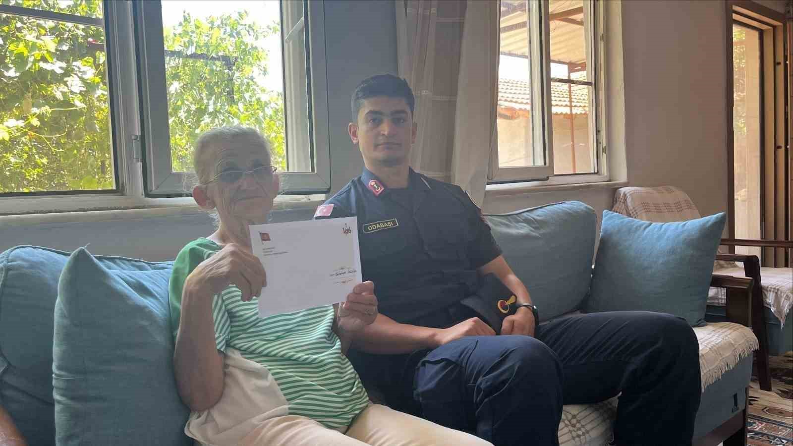 Sultanhisar&rsquo;da jandarma ekipleri şehit ailelerini bayramda unutmadı
