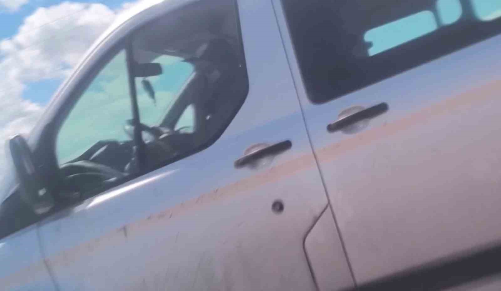 Erzurum-Artvin karayolunda tehlikeli anlar