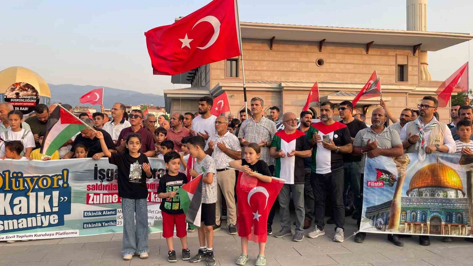 Osmaniye&rsquo;de, Filistin&rsquo;e destek konvoyu d&uuml;zenlendi
