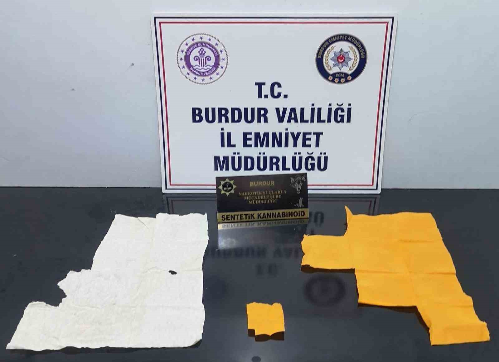 Burdur’da uyuşturucu operasyonunda 2 şüpheli tutuklandı