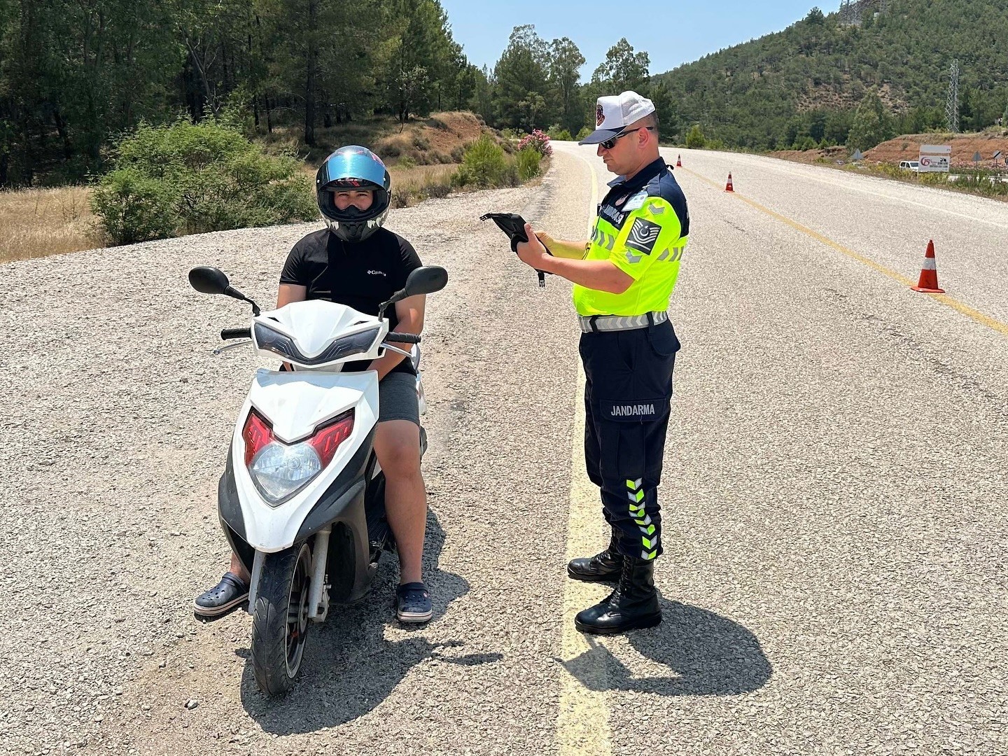 Bayram tatilinde Muğla’da 90 motosiklet trafikten men edildi
