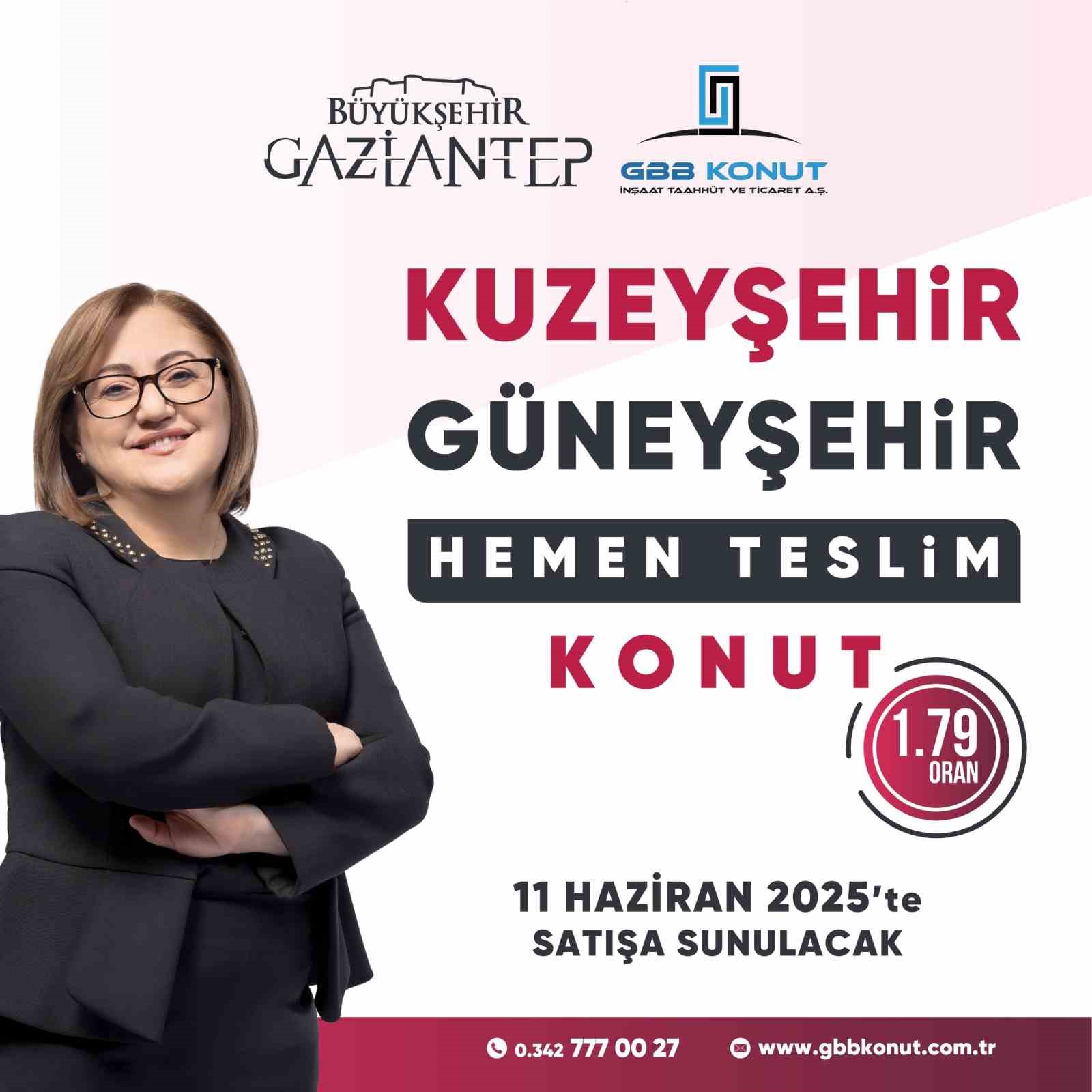 GBB konut uygun ödeme şartlarıyla hemen teslim konutların satışına çıkıyor
