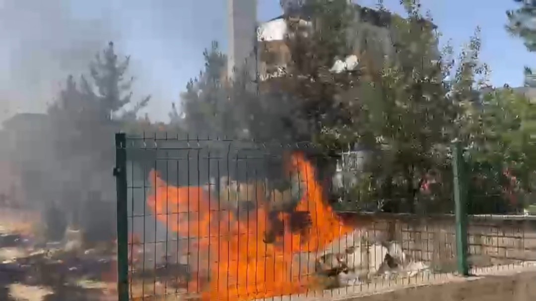 Kurtalan’da yangın paniği