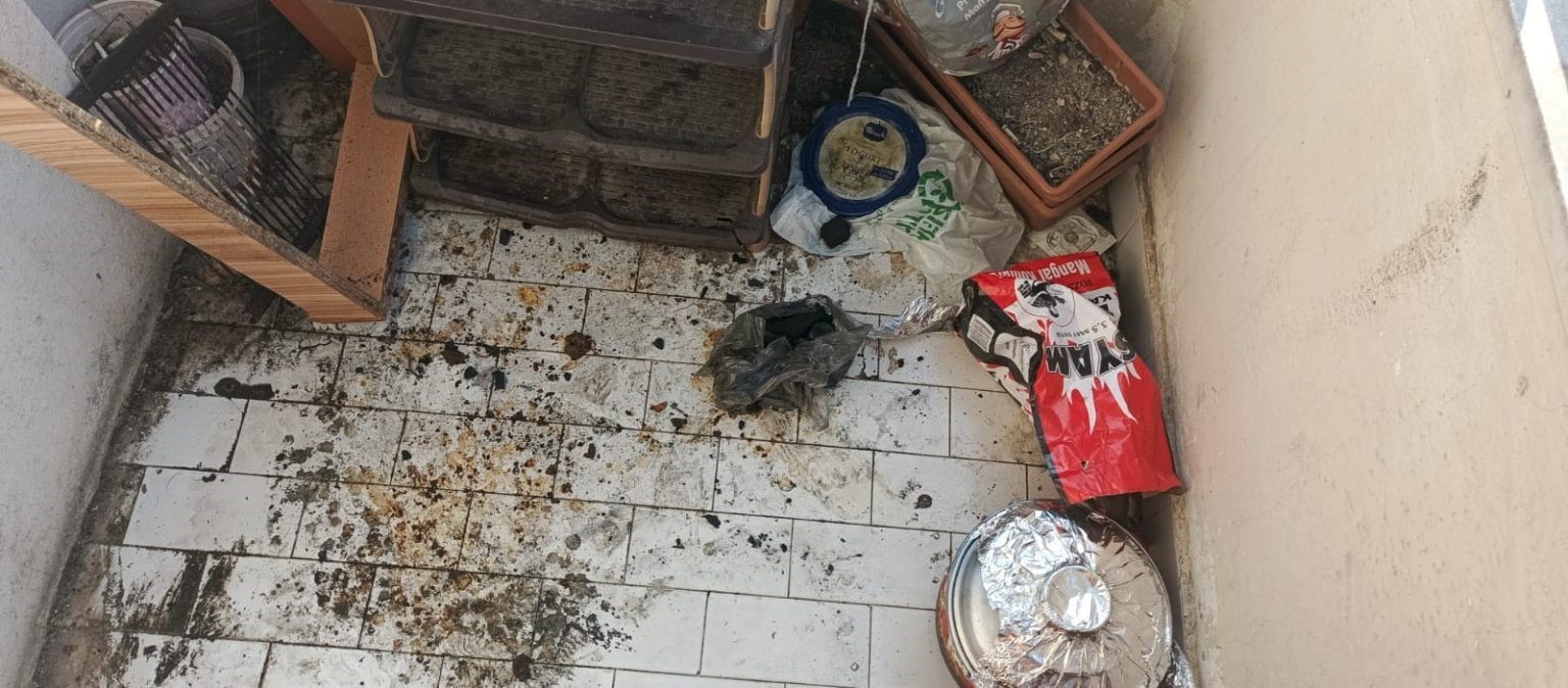 Balkonunda mangal yapan şahsa 2 bin 935 lira ceza