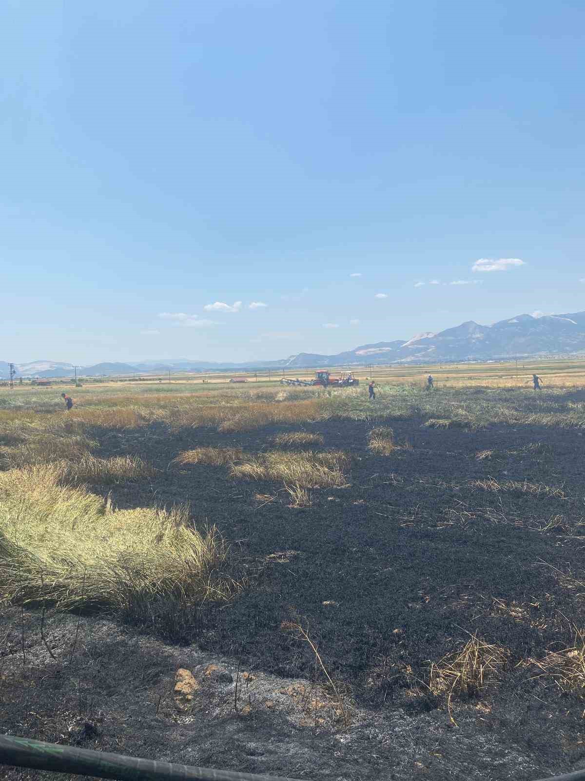 Burdur&rsquo;da &ccedil;ıkan yangında 3 d&ouml;n&uuml;m ekili alan zarar g&ouml;rd&uuml;
