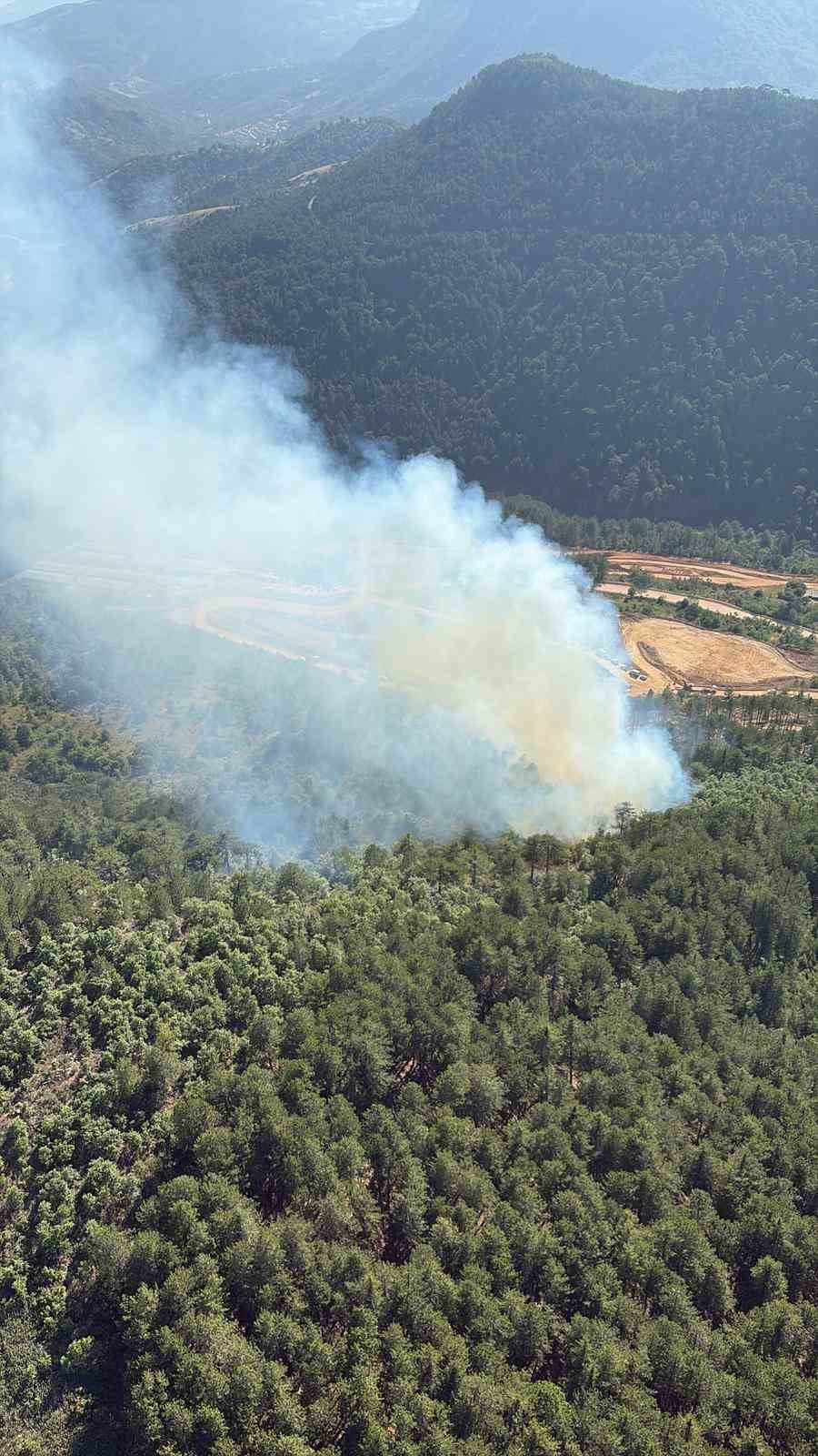 Bigadi&ccedil;&rsquo;te orman yangını
