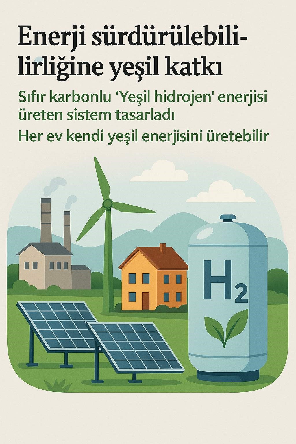 Enerji sürdürülebilirliğine yeşil katkı

