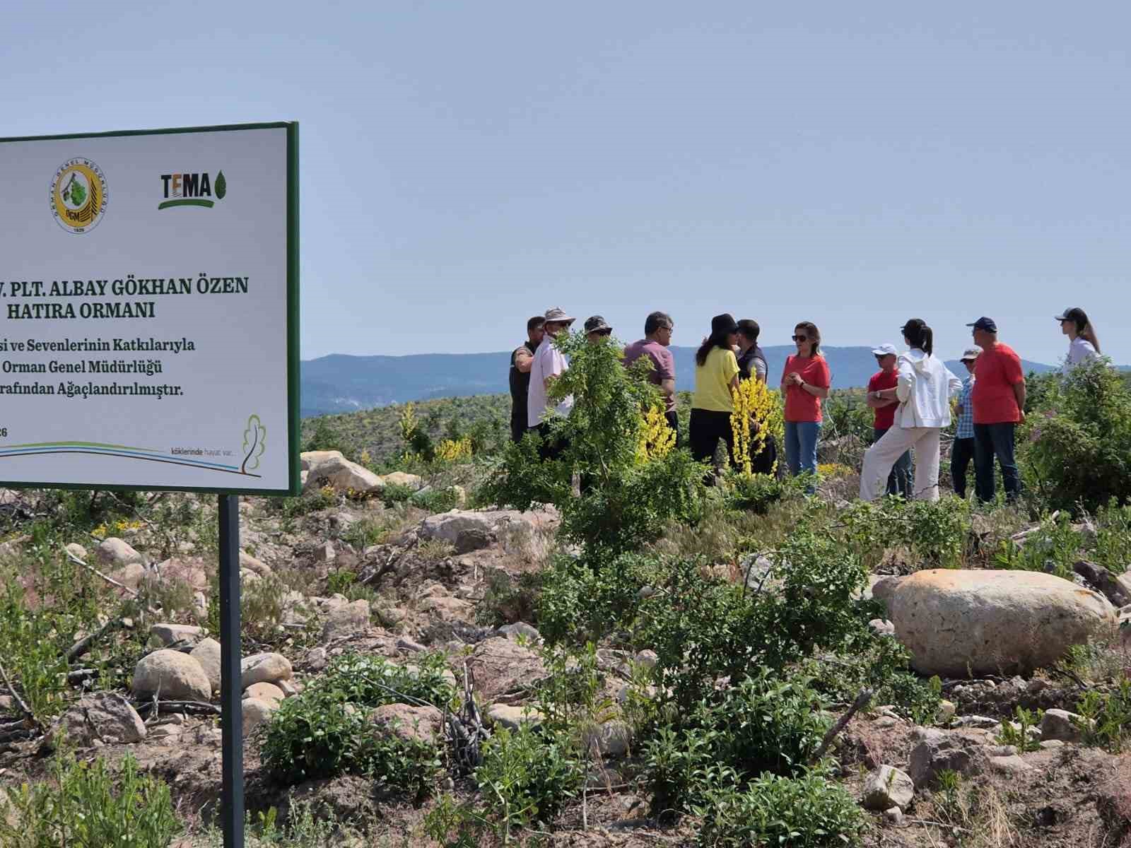 Eskişehirli şehidin hatırası Kümbet’teki ormanda yaşayacak
