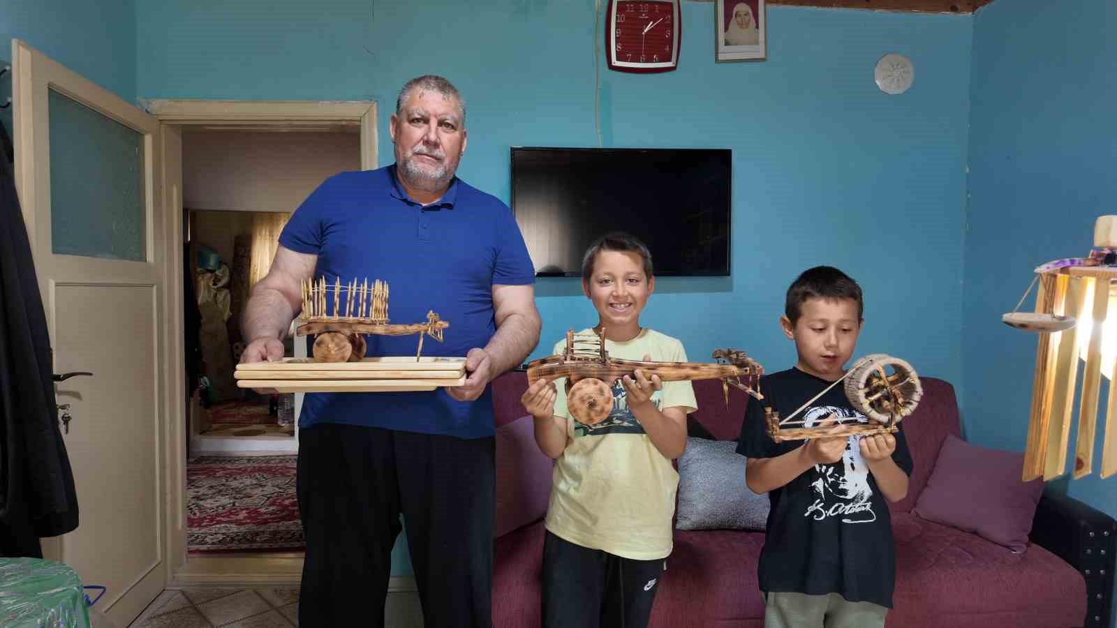 Gedizli usta Yusuf Kartal’ın ahşap tutkusu