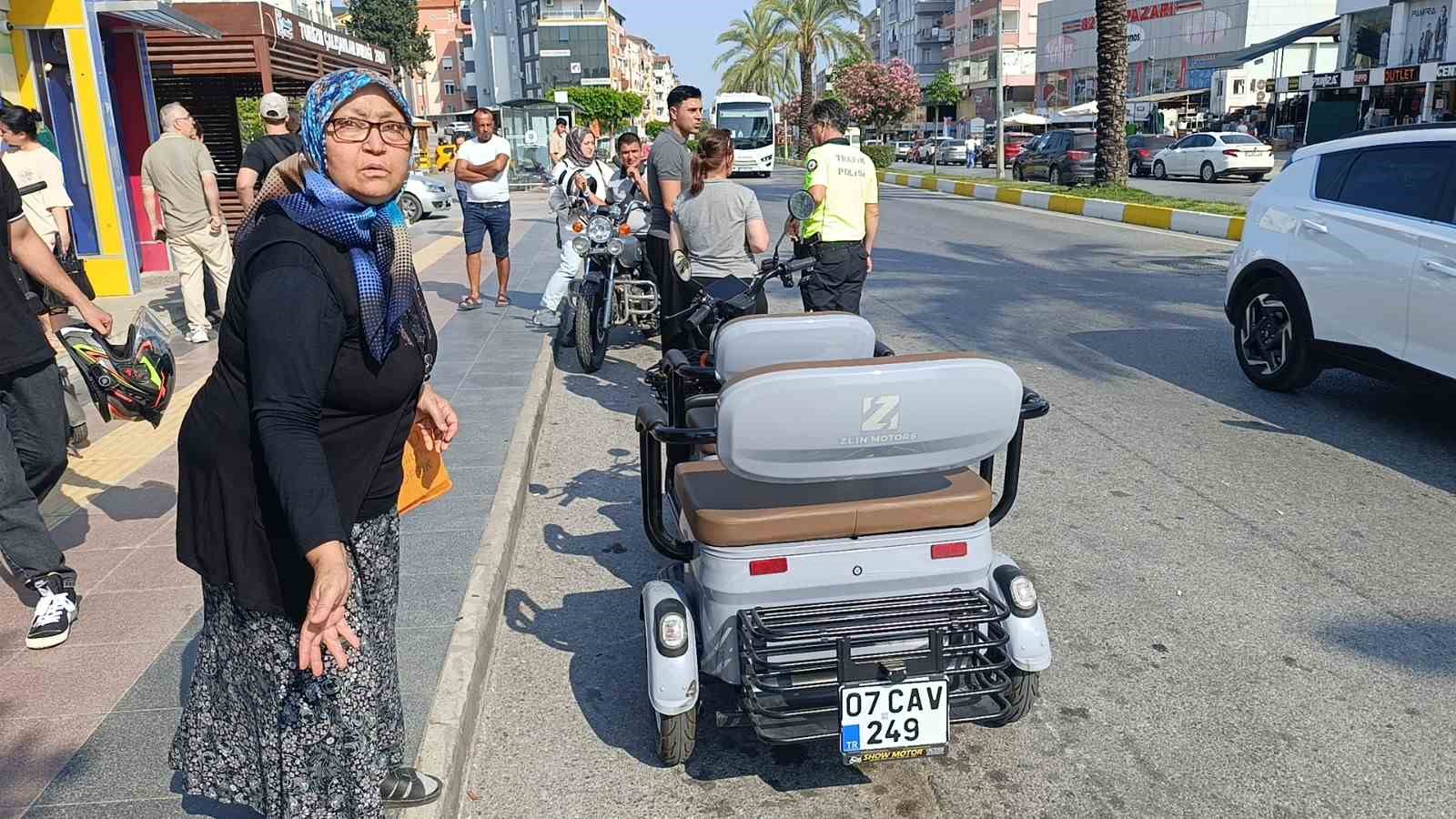 Manavgat’ta motosiklet kazası: 1 yaralı