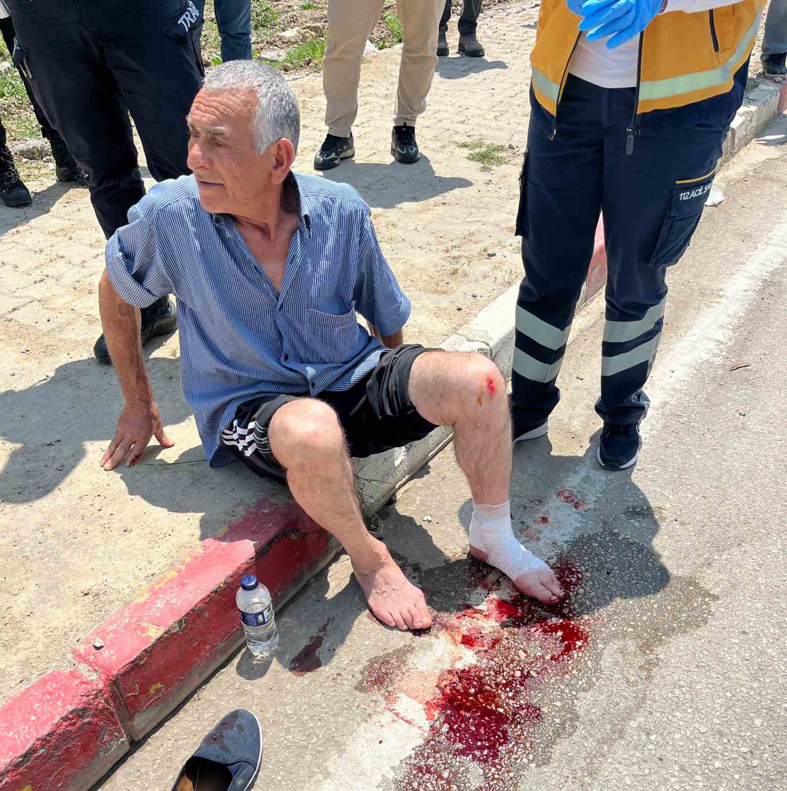 Bisiklet ile motosiklet &ccedil;arpıştı: 2 yaralı
