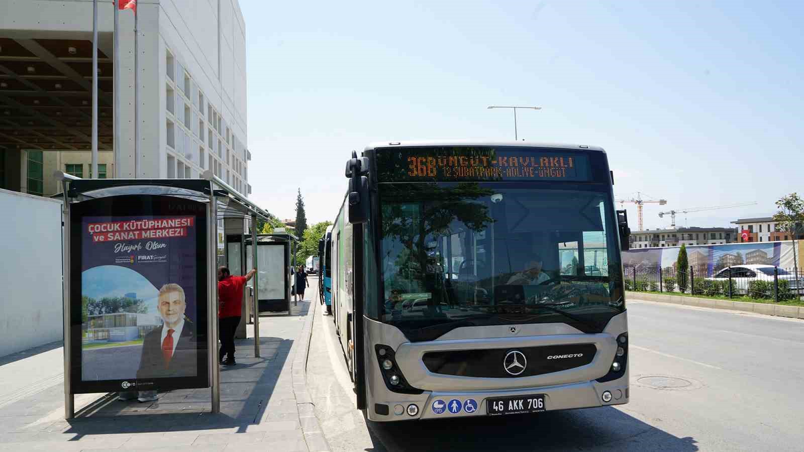 Kahramanmaraş&rsquo;ta bayramda &uuml;cretsiz 11 bin 250 yolcu taşındı
