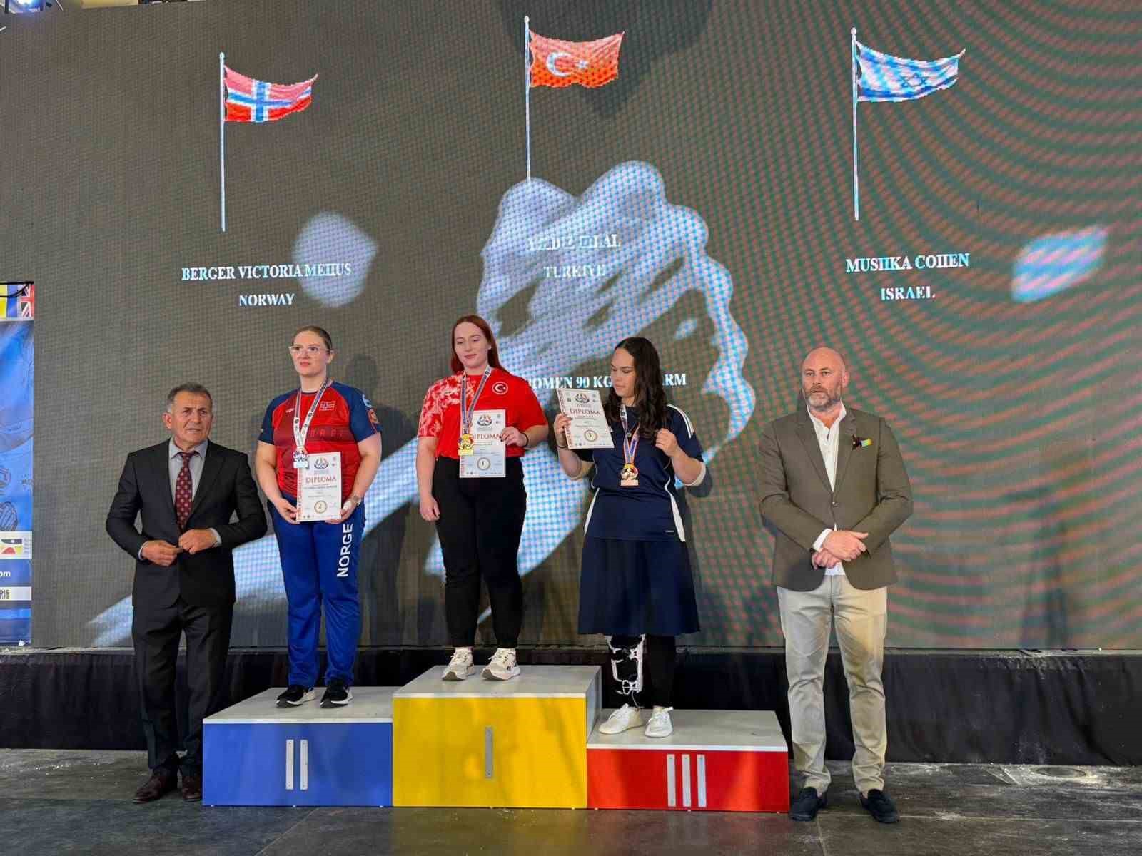 Avrupa Bilek G&uuml;reşi Şampiyonasında 14 madalya
