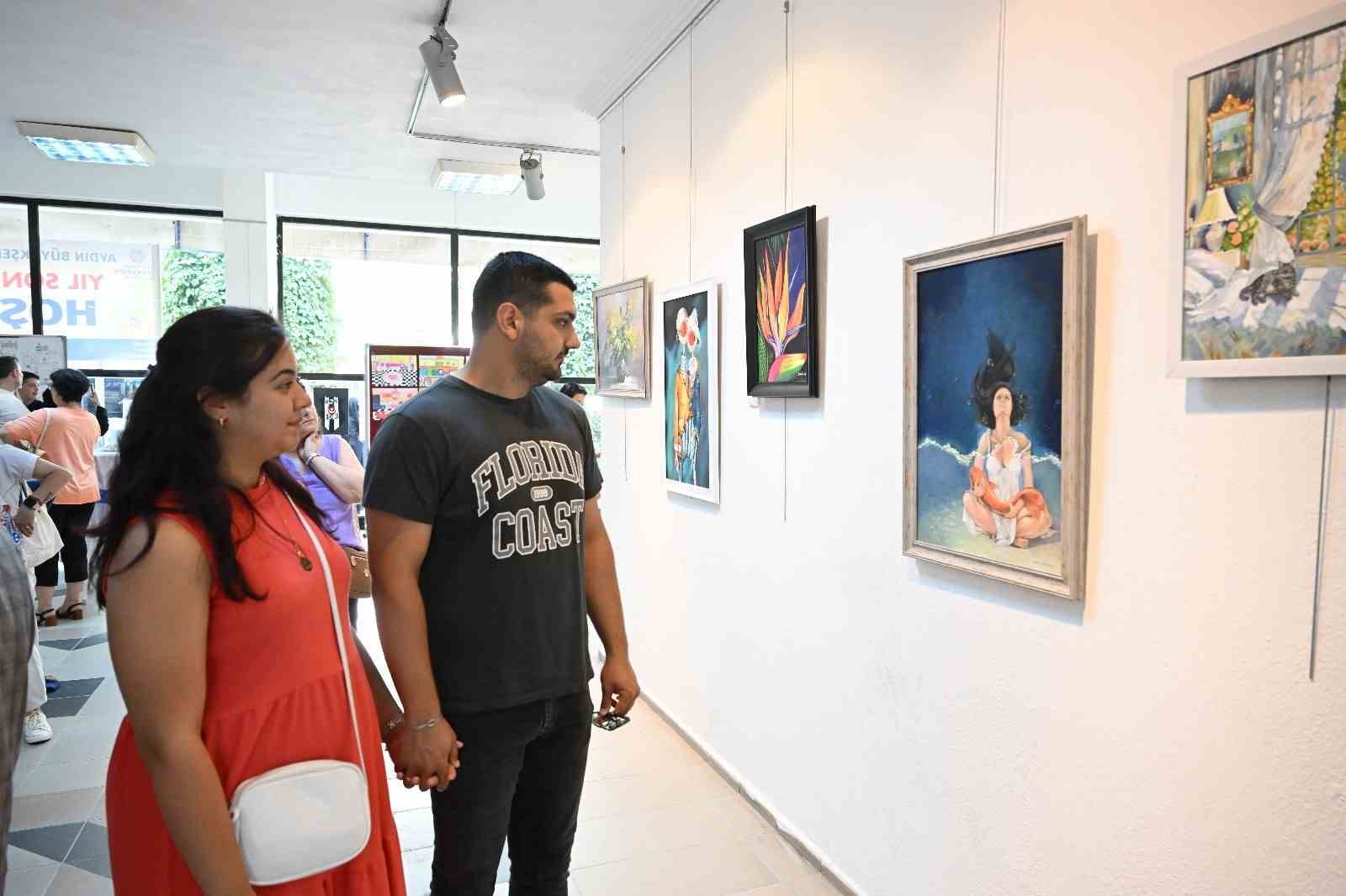 Aydın’da sanatın renkleri yıl sonu sergisinde buluştu