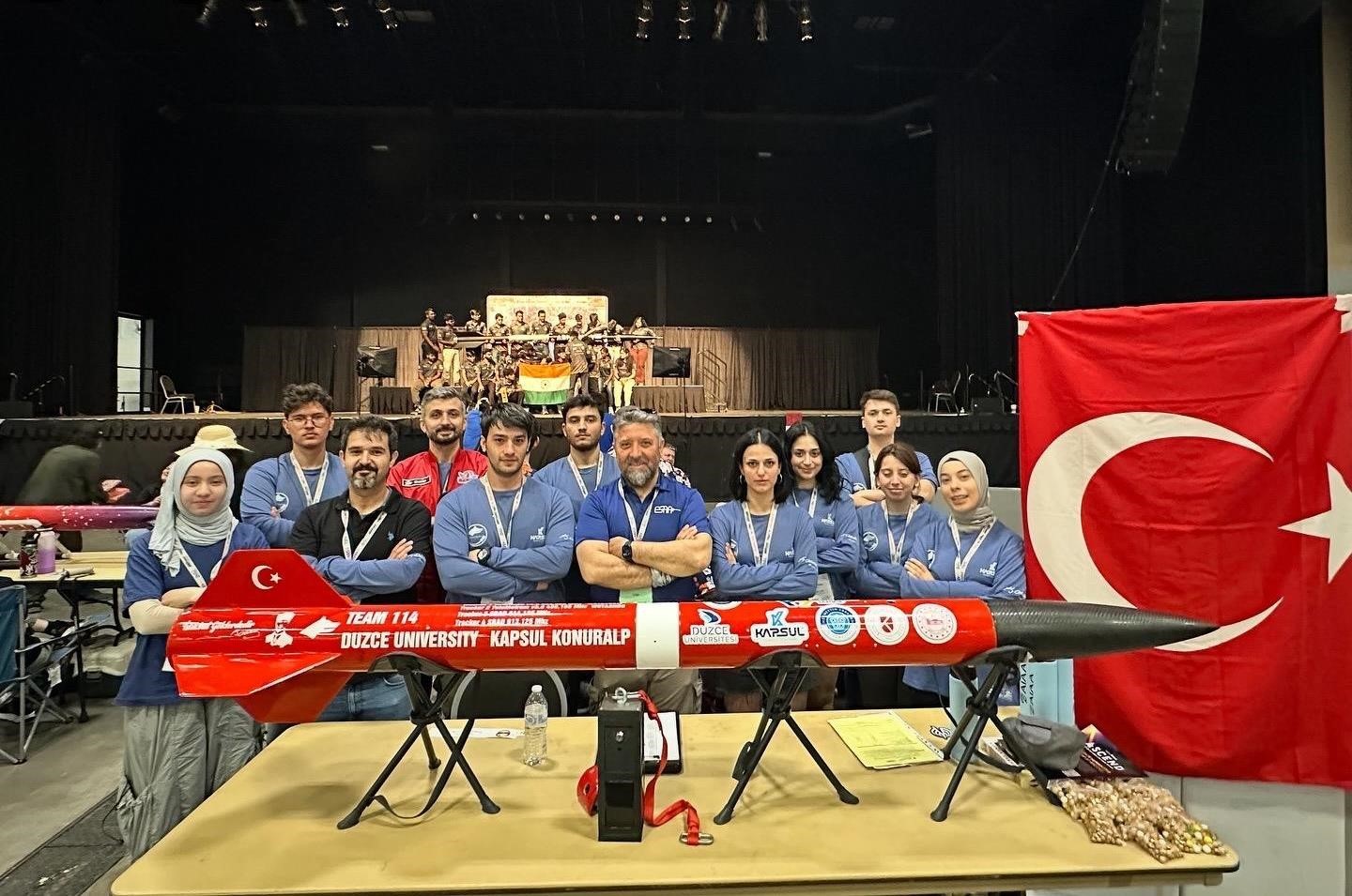 Düzce Üniversitesi roket takımı uluslararası arenada