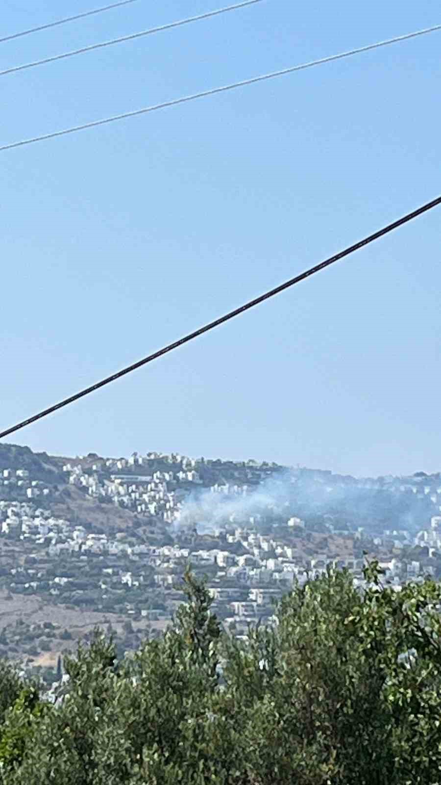 Bodrum’daki yangın büyümeden söndürüldü