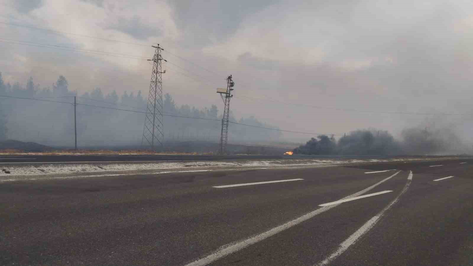Şanlıurfa&rsquo;da orman yangını: Alevlerin petrol istasyonuna sı&ccedil;ramaması i&ccedil;in seferber oldular
