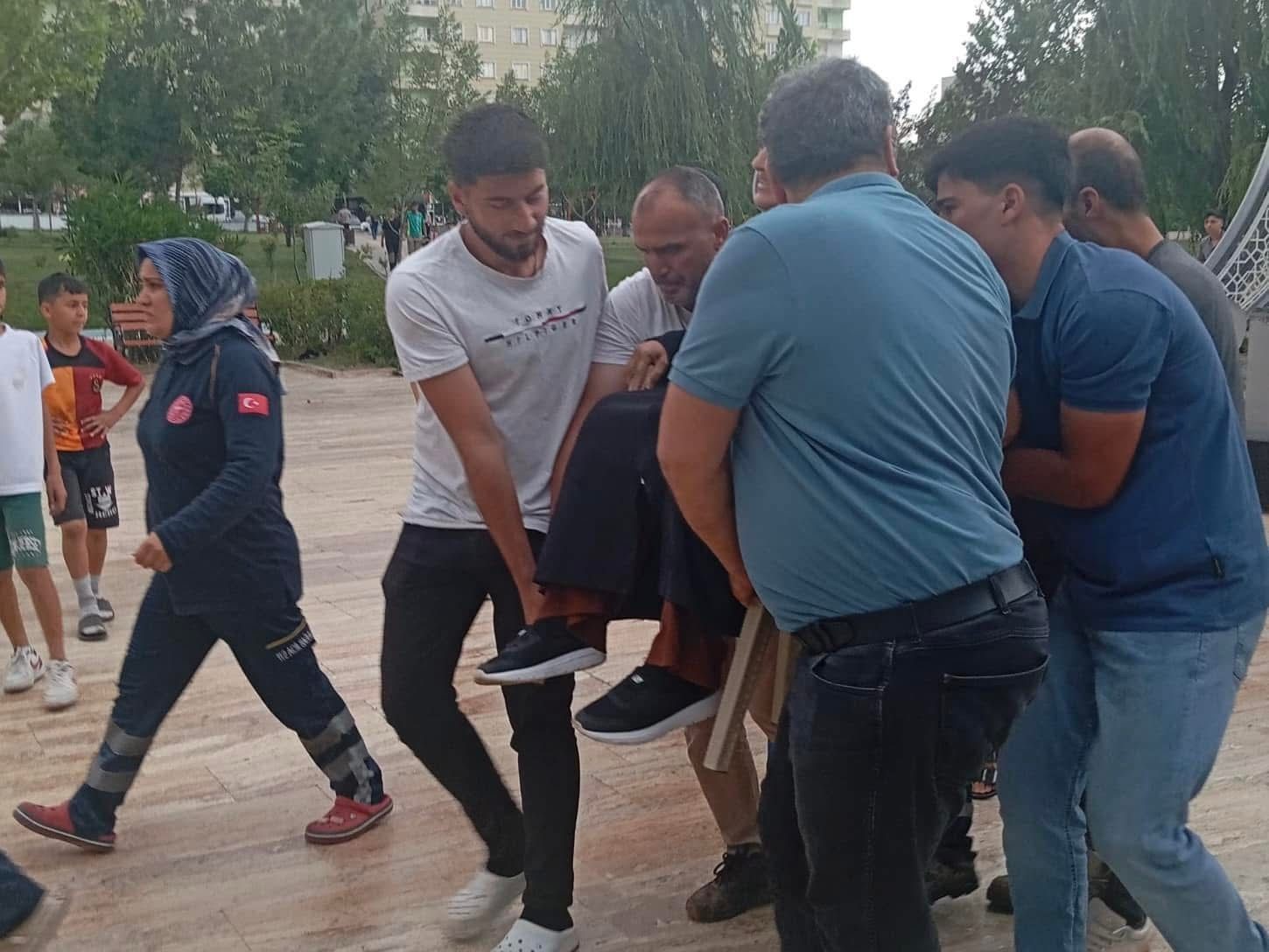 Siirt’te devrilen ağacın altında kalan 2 kişi yaralandı