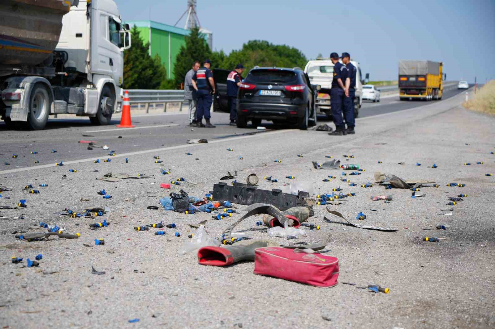Edirne’de feci kaza: 1 ölü, 1 yaralı