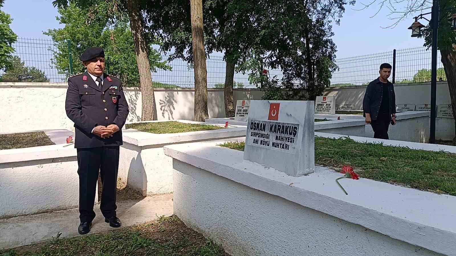 Edirne&rsquo;de jandarma şehitleri i&ccedil;in anma programı d&uuml;zenlendi
