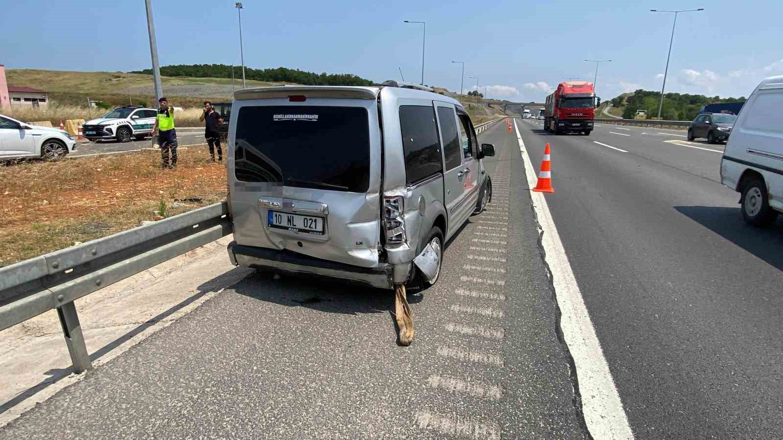 Kuzey Marmara Otoyolu’nda kaza: 3 yaralı