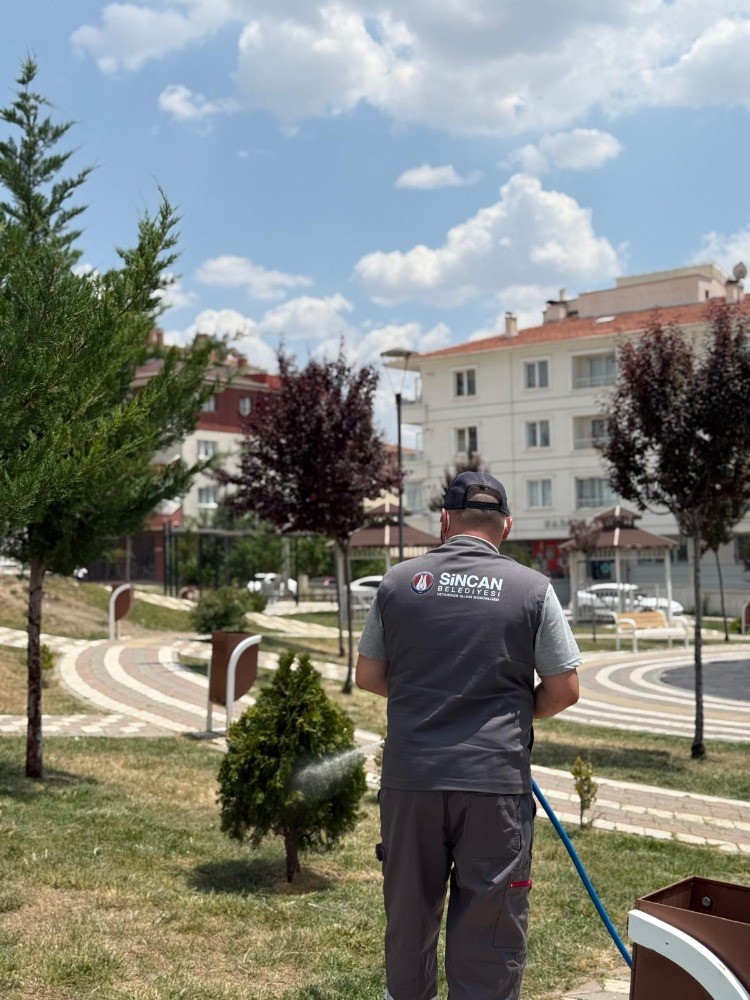 Sincan Belediyesi ilaçlama çalışmalarını artırdı

