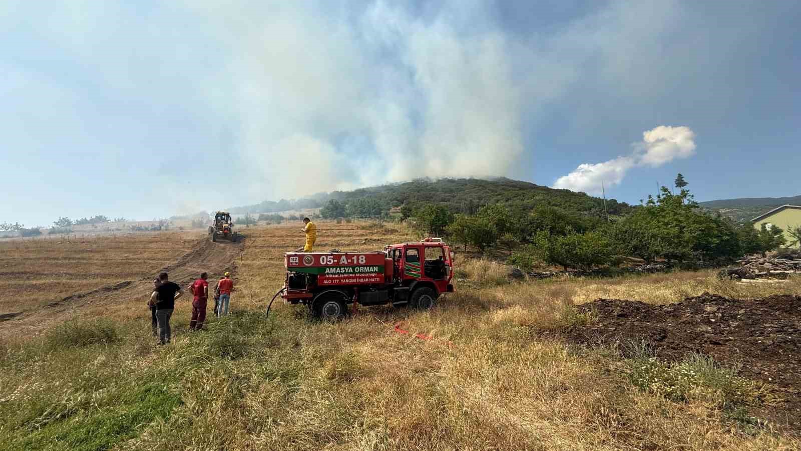 Tokat’taki orman yangını dron ile görüntülendi
