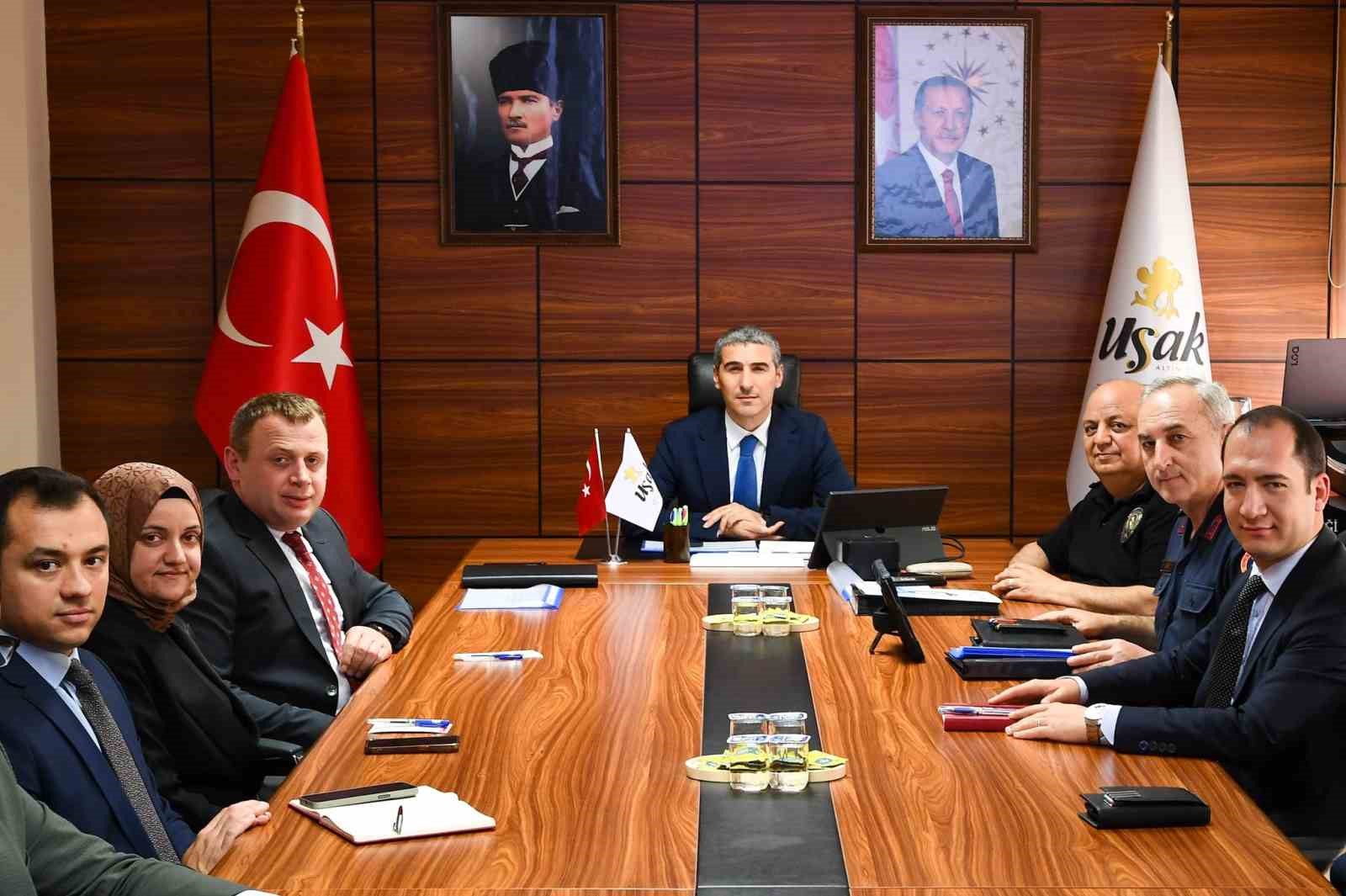 Uşak İl Güvenlik ve Asayiş Koordinasyon Toplantısı gerçekleştirildi