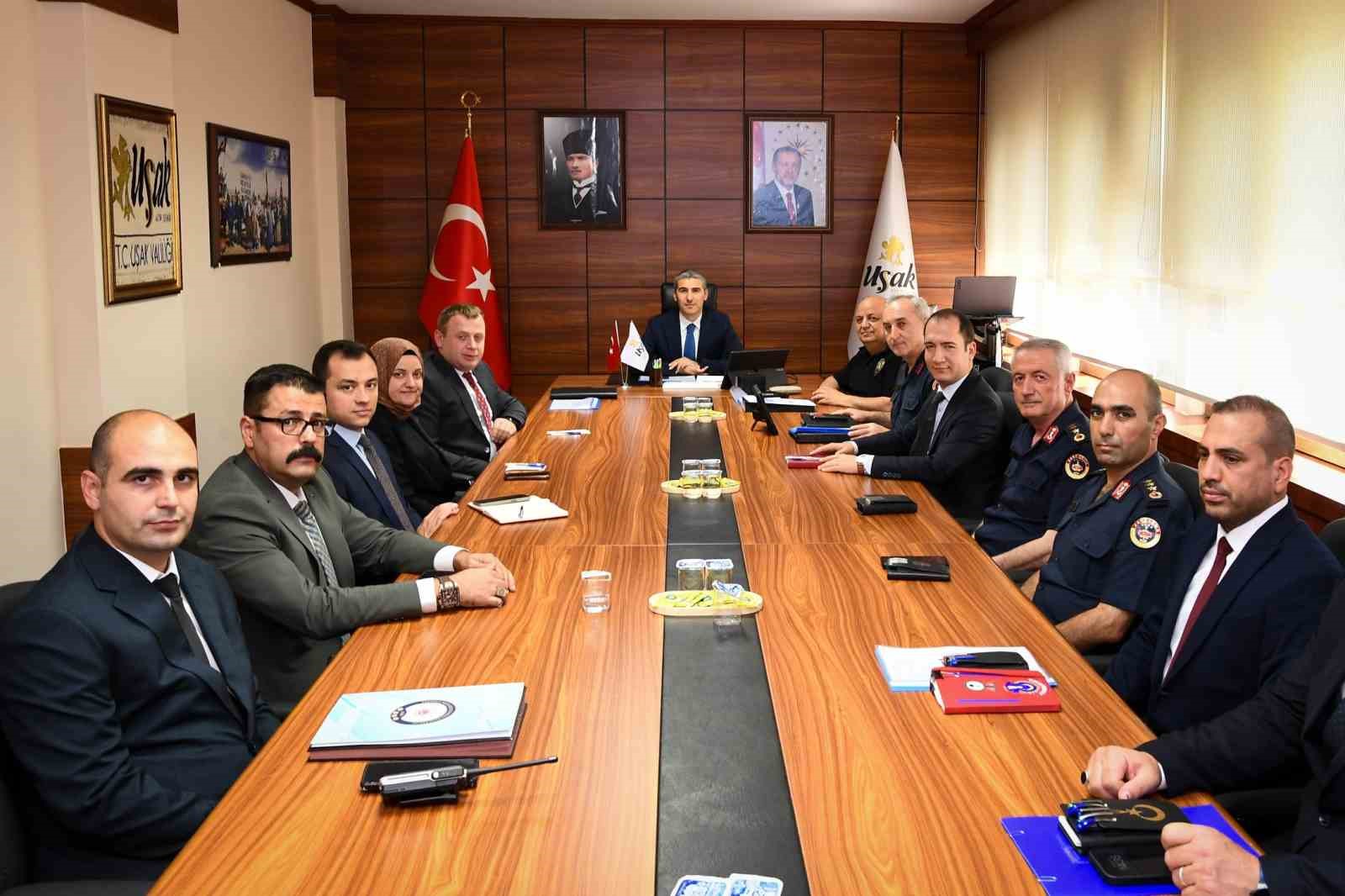 Uşak İl G&uuml;venlik ve Asayiş Koordinasyon Toplantısı ger&ccedil;ekleştirildi
