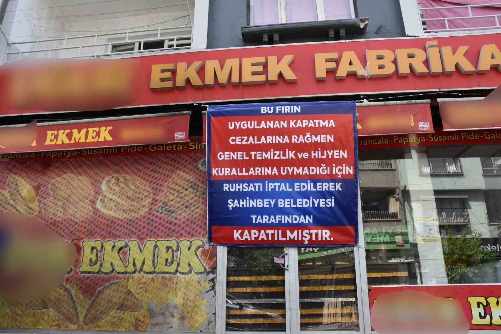 Gaziantep&rsquo;te hijyen kurallarına uymayan ekmek fırını kapatıldı
