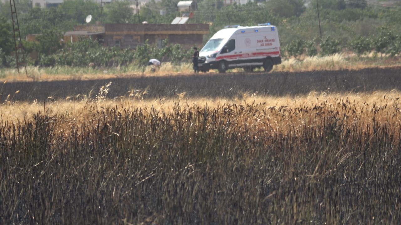 Kilis&rsquo;te buğday tarlasında yangın
