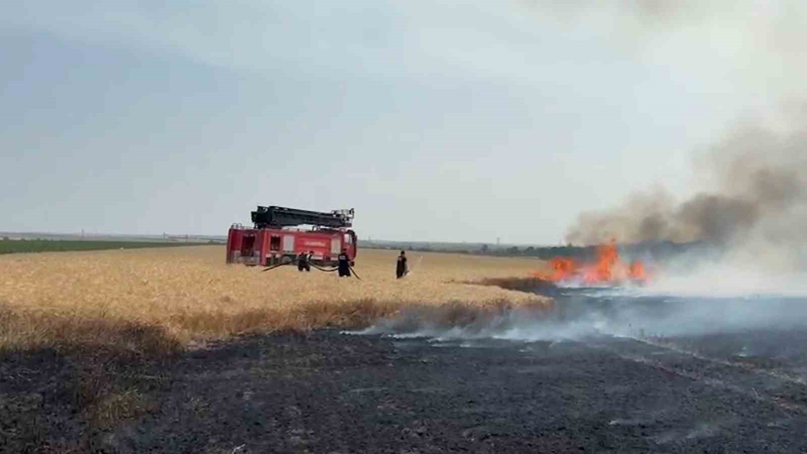 Kırklareli’nde buğday tarlalarında yangın: 500 dekar alan zarar gördü