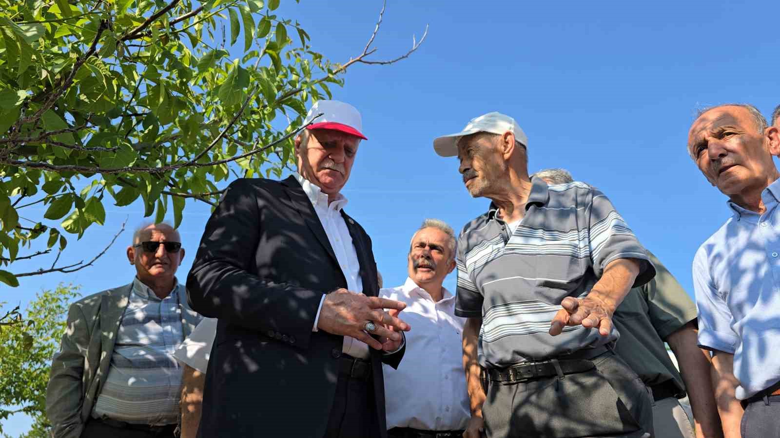 TZOB Genel Başkanı Bayraktar, Karab&uuml;k&rsquo;te zirai dondan etkilenen tarlaları inceledi
